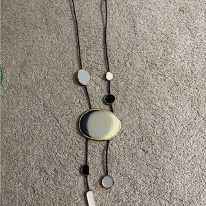 Elegant Gold and Black Necklace